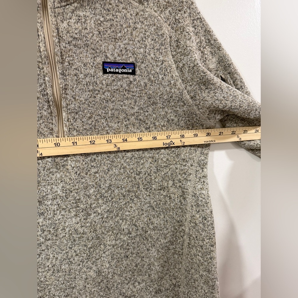 Patagonia Synchilla Fleece 1/4 Zip Pullover Beige Oatmeal Women’s Size L - Picture 8 of 12